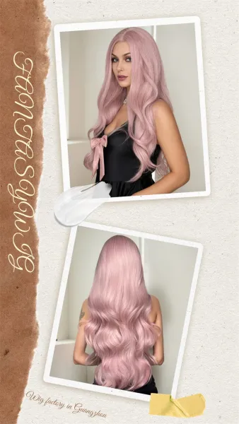 ZY-6298-2 Platinum Blonde Heat-Resistant Synthetic Wig - 8