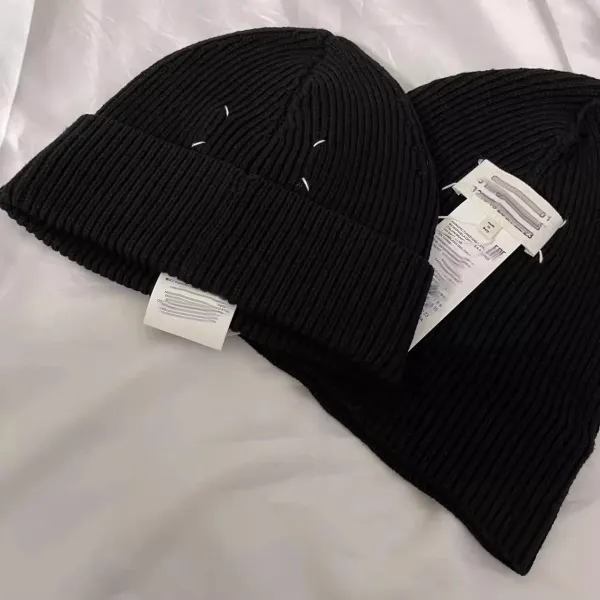 Maison Margiela Tabi Stitch Beanie Black and Gray - 20