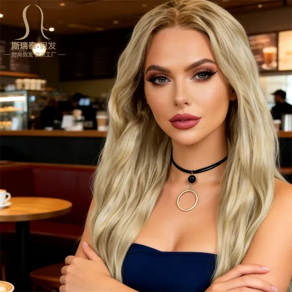XWY-0247 Ombre Blonde Lace Front Wig - 9