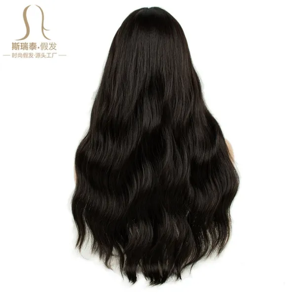 QS-KC-53 Brown Long Straight Wig with Bangs - 14