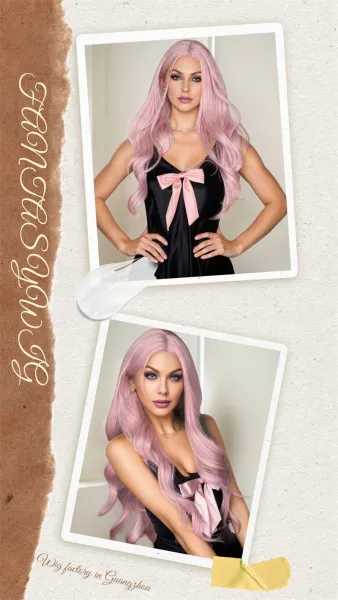 ZY-6298-2 Platinum Blonde Heat-Resistant Synthetic Wig - 6