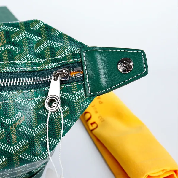Goyard Saint-Louis PM Green Canvas Handbag - 9