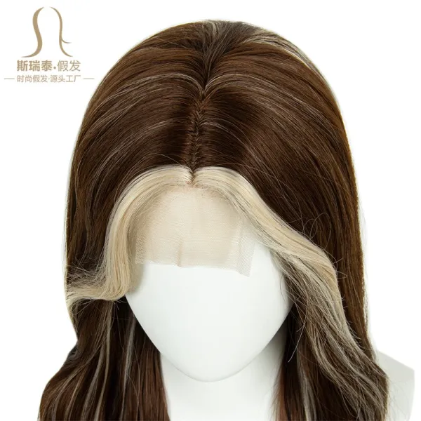 QS-MGA-165P High-Temperature Fiber Long Wavy Hair Extension - 16