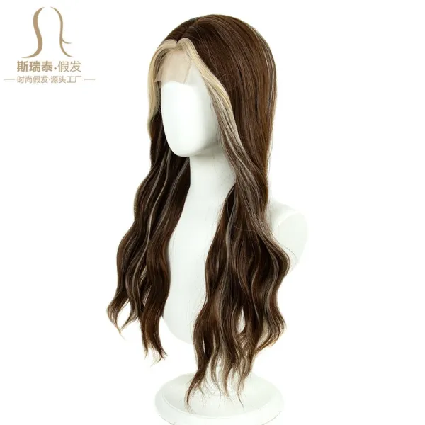 QS-MGA-165P High-Temperature Fiber Long Wavy Hair Extension - 18