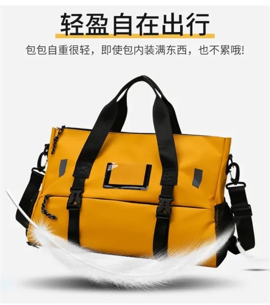 Design Sporty Duffle Bag Pink with Black Straps - 15