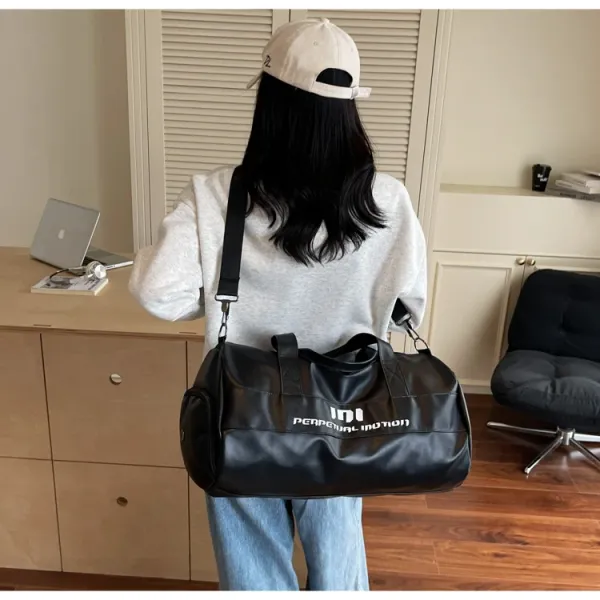 Perpetual Motion Duffle Bag White with Blue Accents - 50