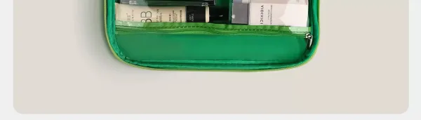 GOOODFOR Plaid-Trimmed Mini Boston Bag in Lime Green and Blue - 9