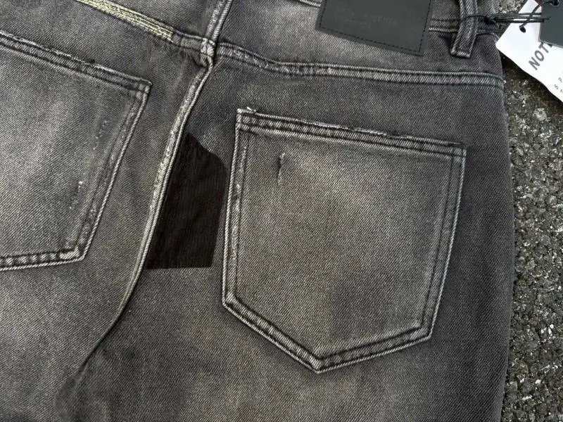 Enfants Riches Déprimés Patchwork Distressed Gray Jeans - 12