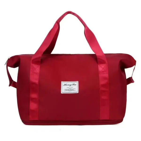 HongRu Travel Duffle Bag Red - 1
