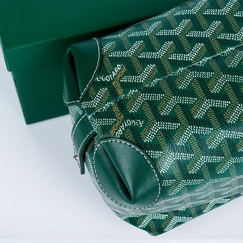 Goyard Saint-Louis PM Green Canvas Handbag - 8