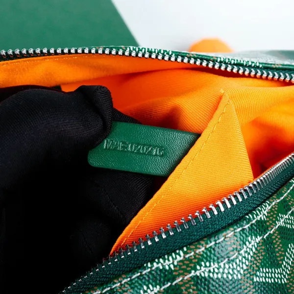 Goyard Saint-Louis PM Green Canvas Handbag - 12