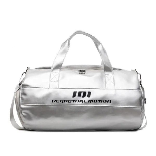 Perpetual Motion PM Duffle Bag Silver Metallic Travel Bag - 1