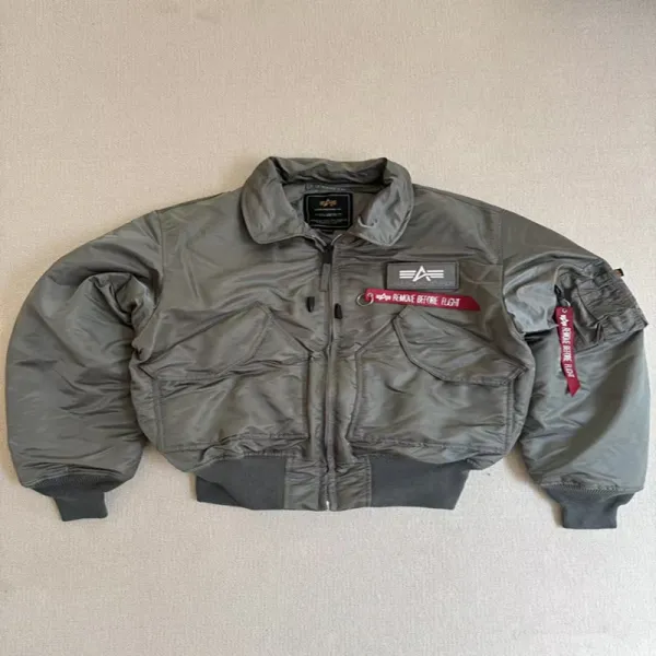 Alpha Industries MA-1 Flight Jacket Navy Black Gray Olive - 5