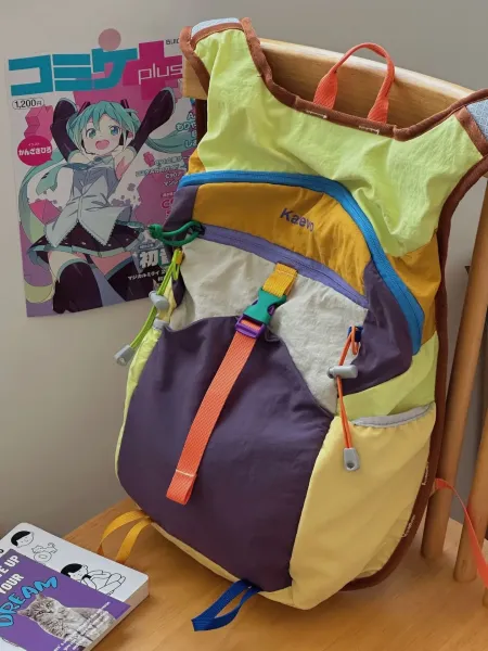 Kazeno Color-Block Patchwork Casual Backpack - 15