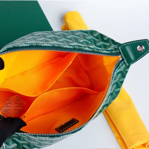 Goyard Saint-Louis PM Green Canvas Handbag - 10