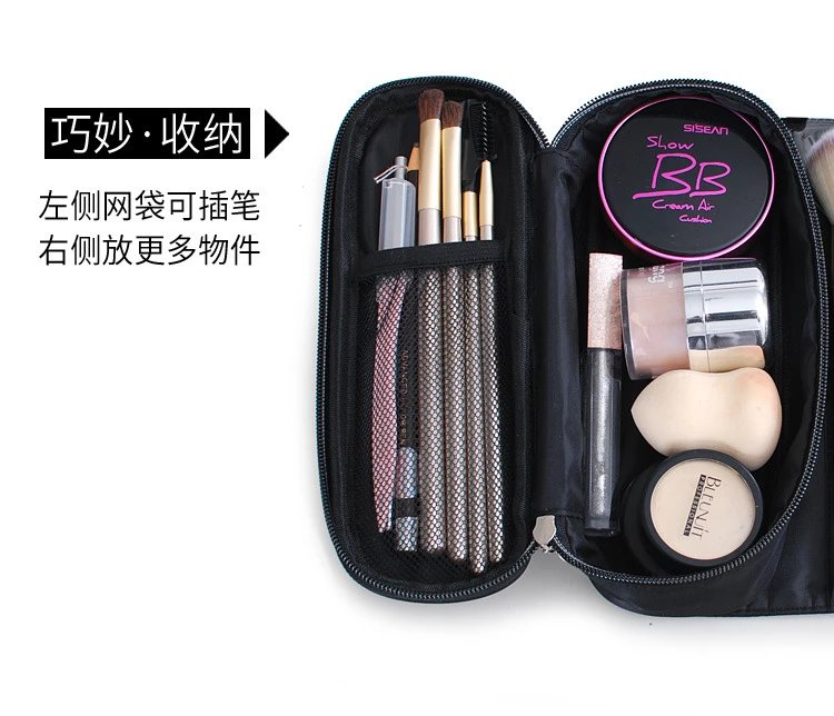Pink Roll-Up Makeup Brush Organizer Pouch - 11