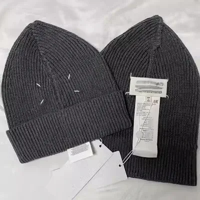 Maison Margiela Tabi Stitch Beanie Black and Gray - 3