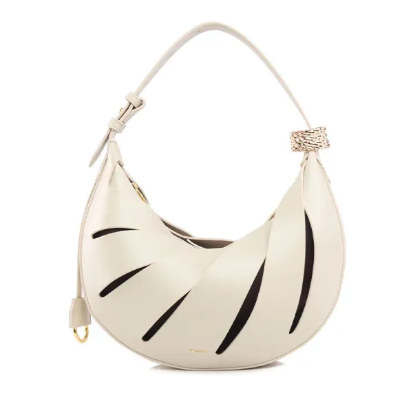 Telfar Moon Bag Cream Cut-Out Hobo Bag - 1