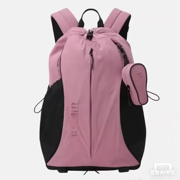 Wilson Tennis Backpack Pink with Detachable Pouch - 1