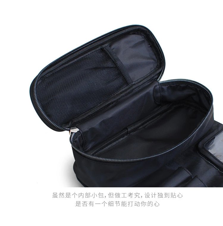 Pink Roll-Up Makeup Brush Organizer Pouch - 20