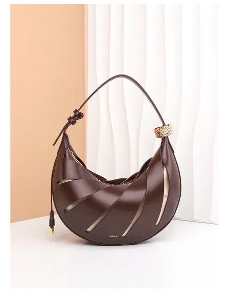 Telfar Moon Bag Cream Cut-Out Hobo Bag - 24