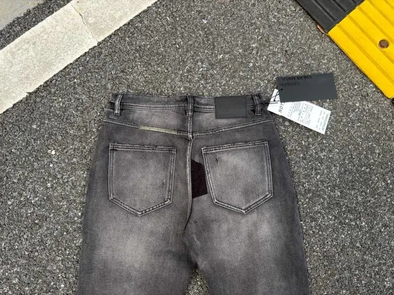 Enfants Riches Déprimés Patchwork Distressed Gray Jeans - 11
