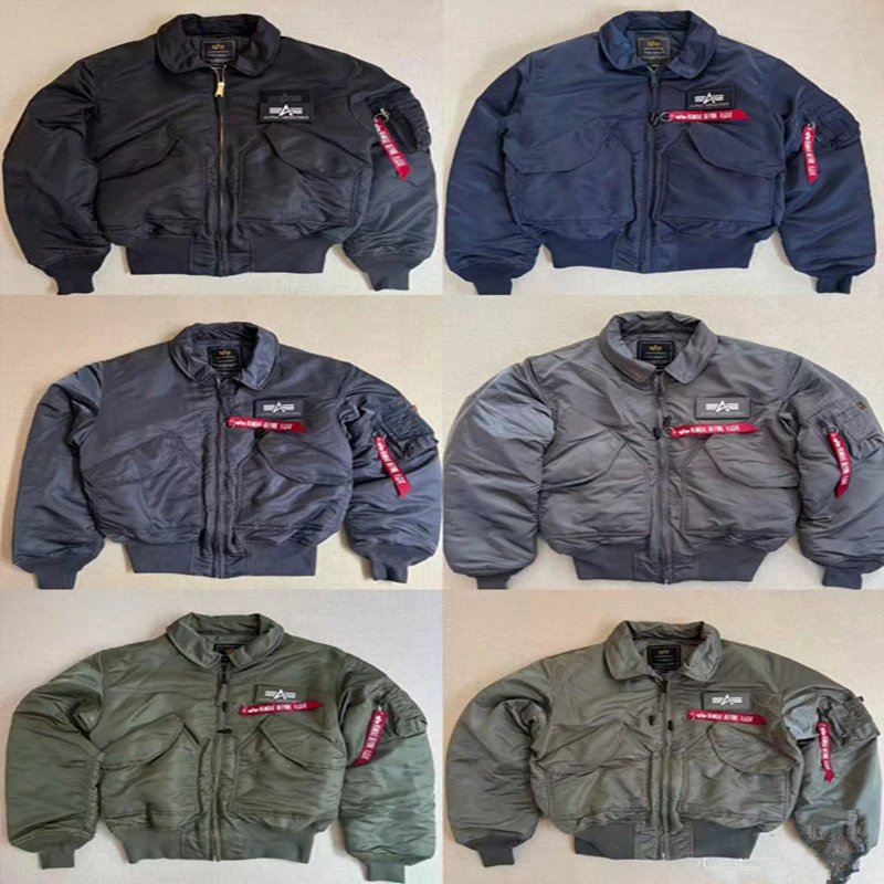 Alpha Industries MA-1 Flight Jacket Navy Black Gray Olive