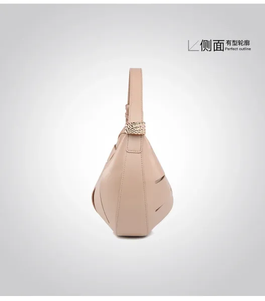 Telfar Moon Bag Cream Cut-Out Hobo Bag - 18