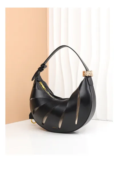 Telfar Moon Bag Cream Cut-Out Hobo Bag - 25