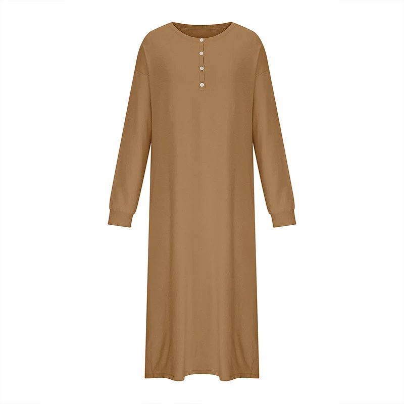 Design Henley Nightgown Beige Sleepwear
