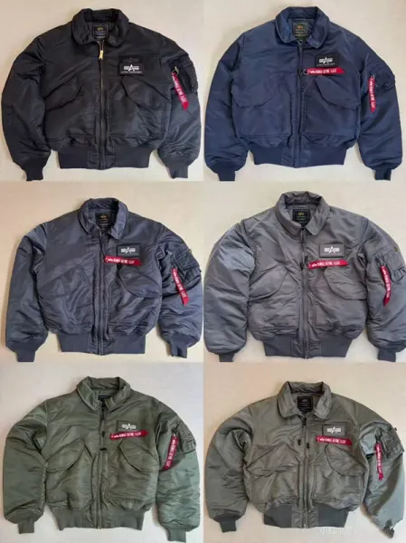 Alpha Industries MA-1 Flight Jacket Navy Black Gray Olive - 6