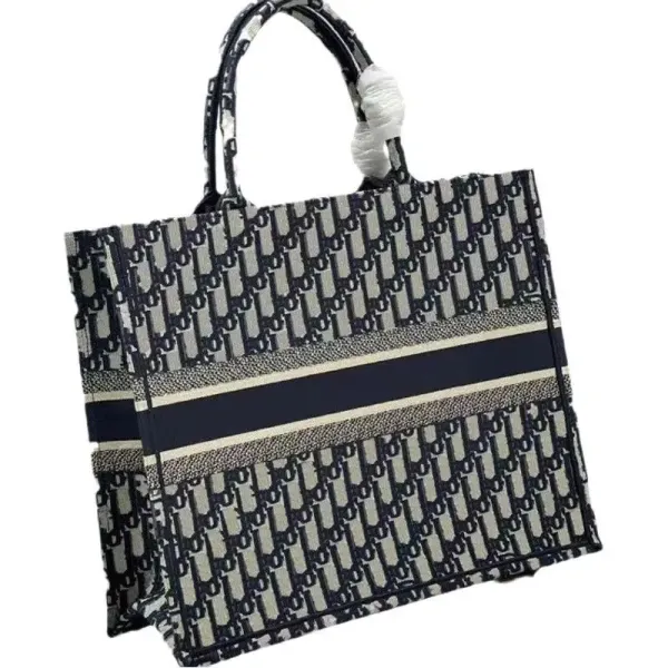 Dior Book Tote Gray Oblique Print Handbag - 14