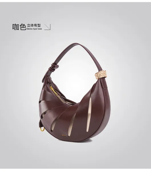 Telfar Moon Bag Cream Cut-Out Hobo Bag - 21