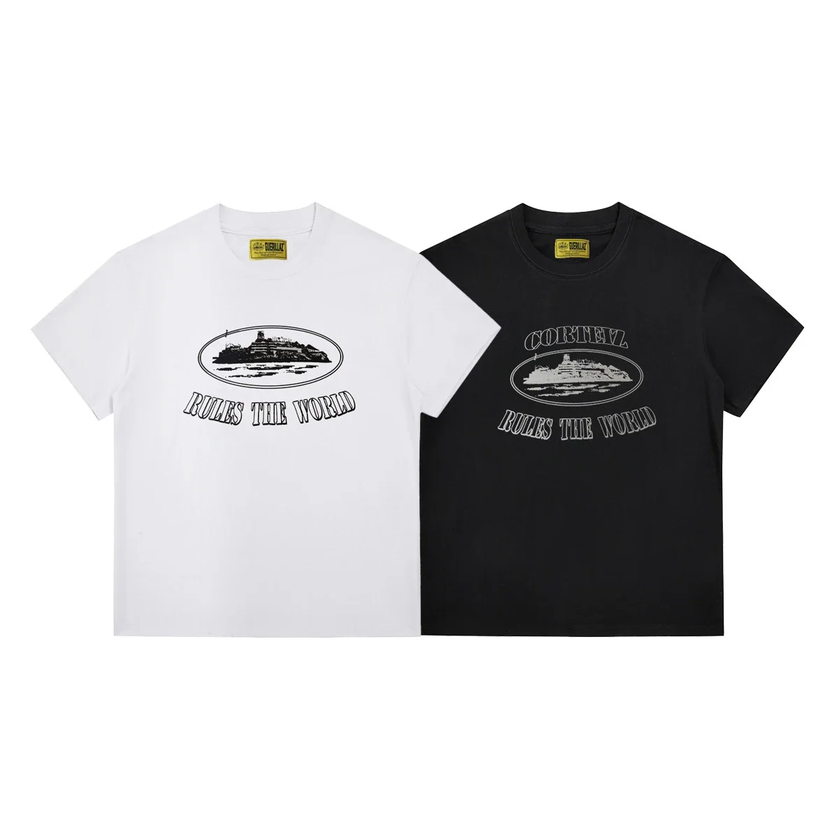 Corteiz Alcatraz basic American fashion brand men and women summer printed casual loose short-sleeved T-shirt