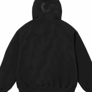 Satin Applique Tracksuit Logo Sweatshirt Suit photo 3