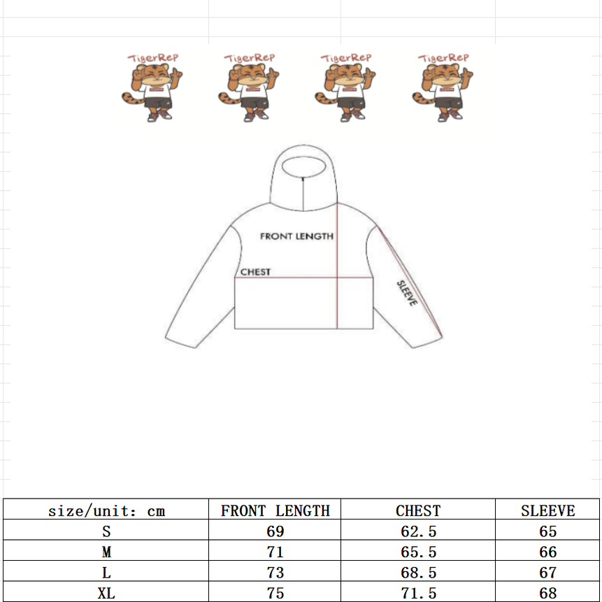 Tiger-Style Gallery Embroidered Zipper Hoodie