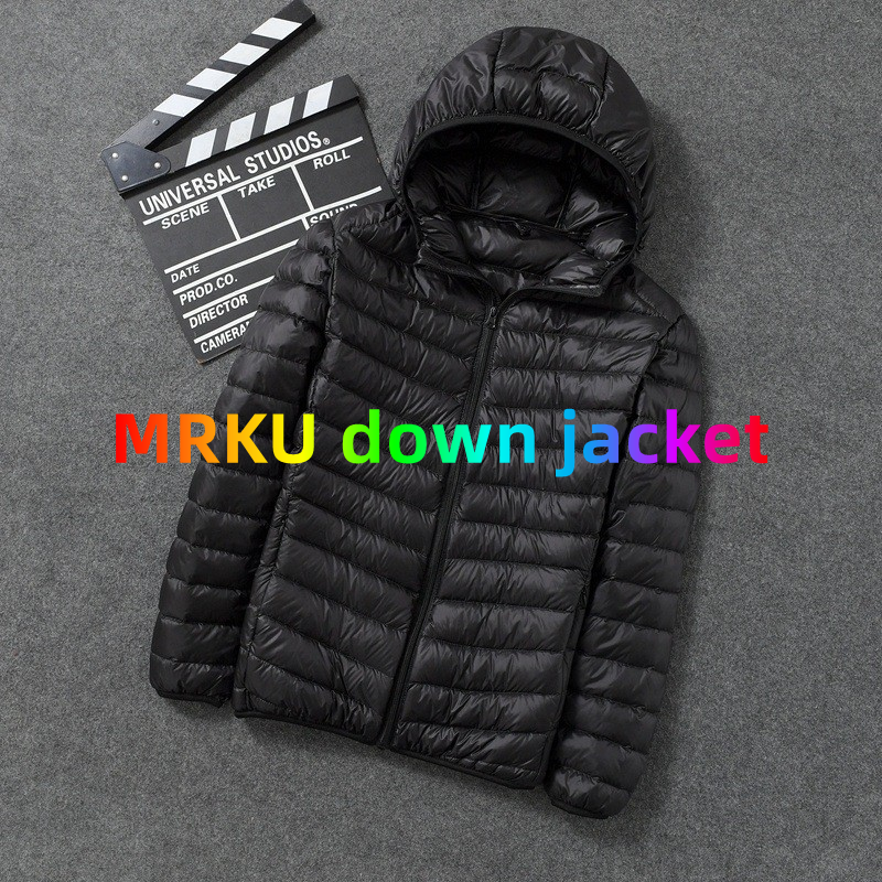 Down Jacket with Rubber Badge