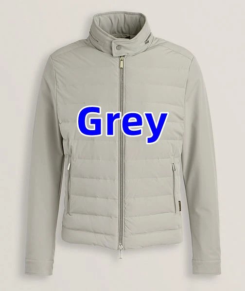 Pjs Jayden Hybrid Cardigan Patchwork Stand-Up Collar Down Jacket photo 3