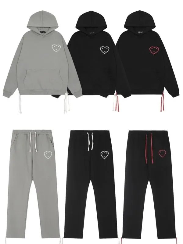 Love Heart smiling face hooded sweatshirt pants