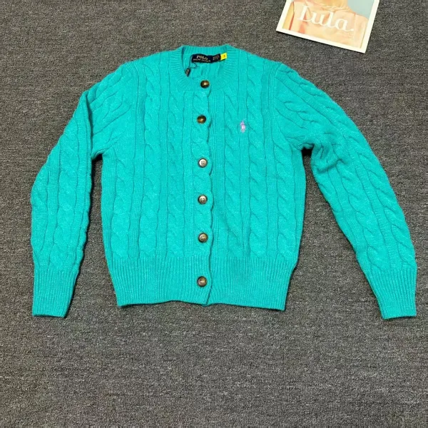 Polo Ralph Lauren Cable Knit Cardigan Turquoise Cardigan - 1