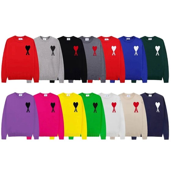 Crew Neck Large Heart WhatsApp +86 13256727890