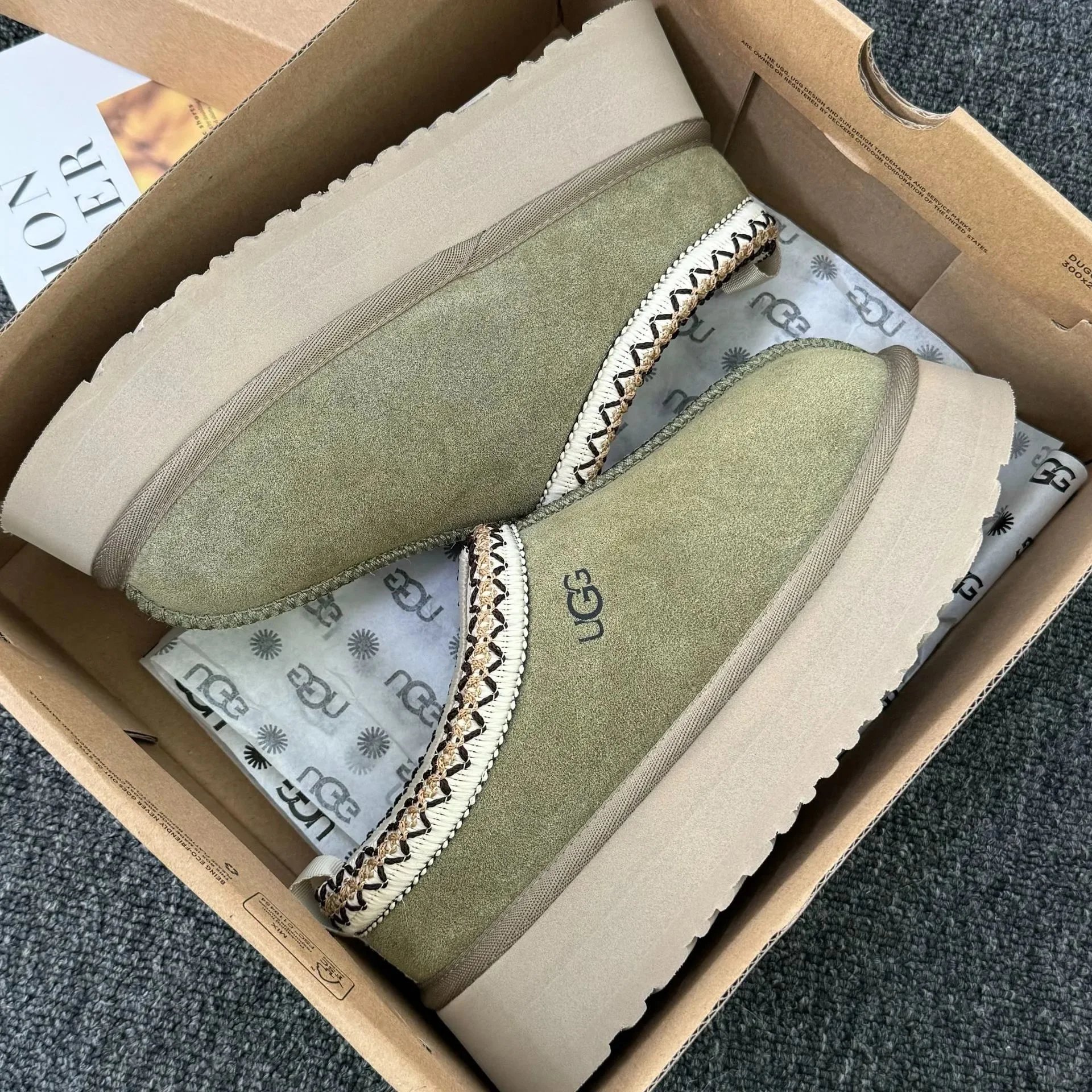 墨绿色//厚底雪地靴