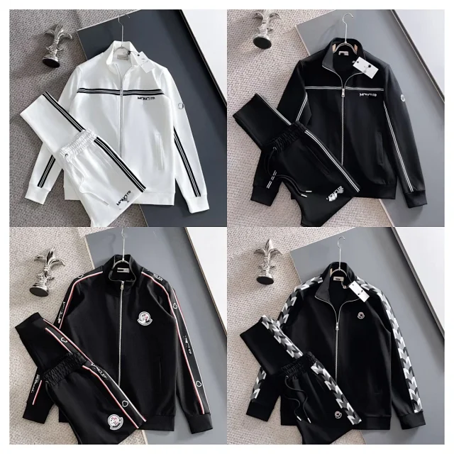 Lacoste Tracksuits Diamond-pattern zip track jacket and jogger set product detail image 5