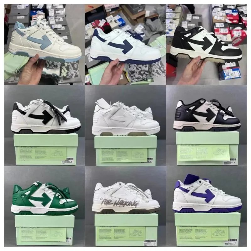 Off-White c/o Virgil Abloh Arrow Low White Violet Sneakers - 2