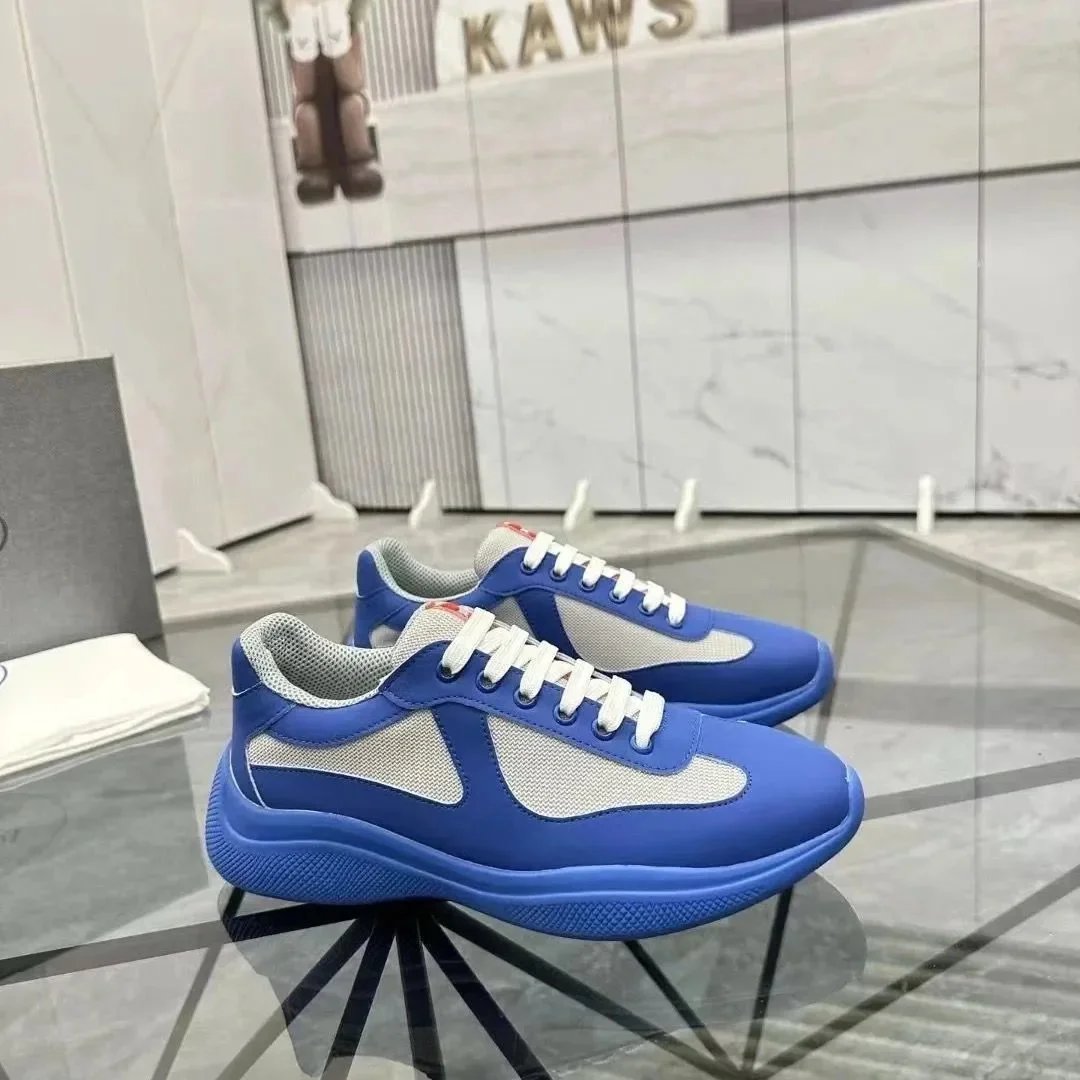 Prada Suede Blue Sne