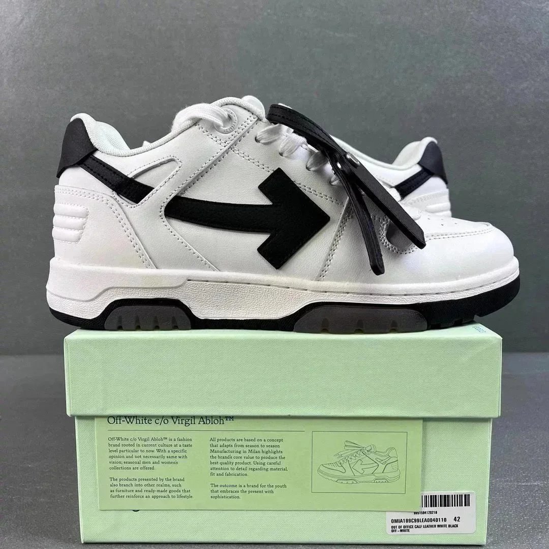 Off-White c/o Virgil Abloh Arrow Low White Violet Sneakers - 7