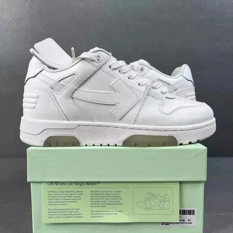Off-White c/o Virgil Abloh Arrow Low White Violet Sneakers - 8