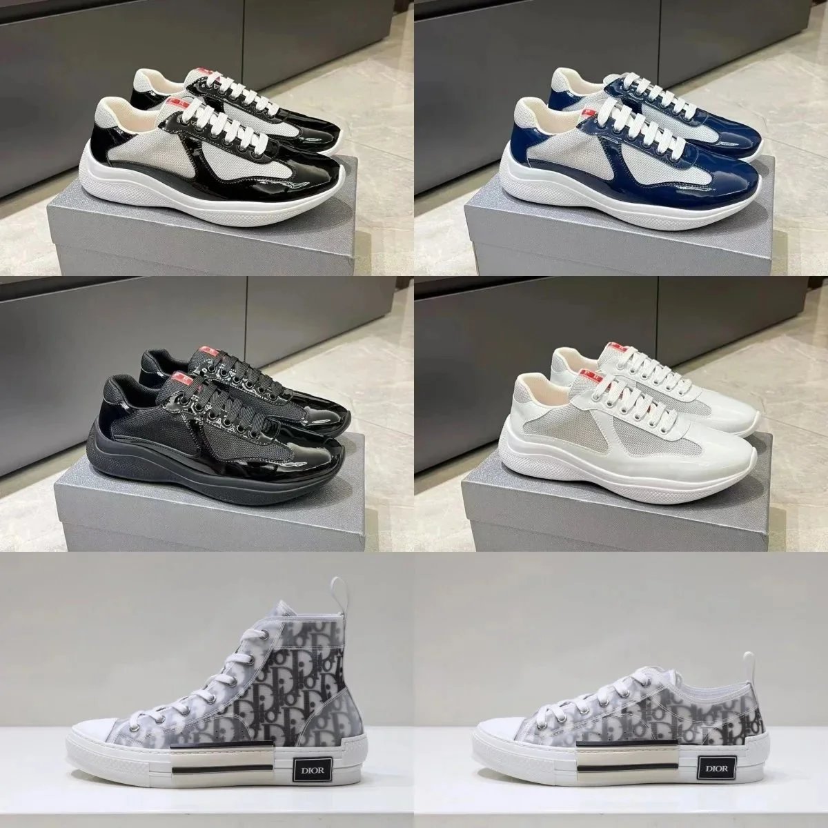 Prada America'S Cup Sneakers 
