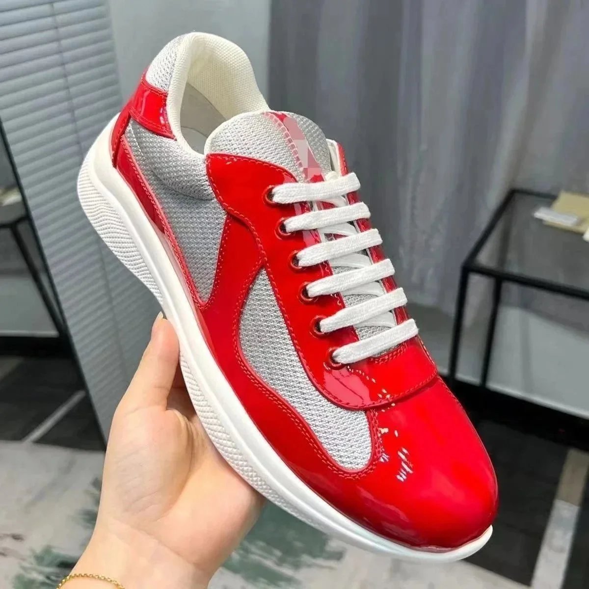 Prada Red Sneakers