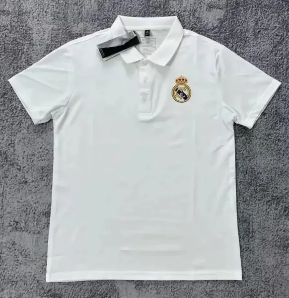 Real Madrid Polo White Polo Polo Shirt - 1